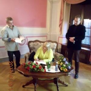 Spotkanie z autorami książki „Marek. MAREK GRECHUTA we wspomnieniach żony Danuty”: Danutą Grechutą i Jakubem Baranem / 16 kwietnia 2014
