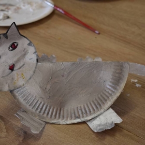 Warsztaty plastyczne "Kot z papieru" / 04.04.2019