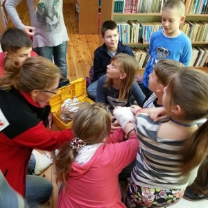 28 października 2013 / Społeczni Instruktorzy Młodzieżowi Polskiego Czerwonego Krzyża - prelekcje w bibliotece.