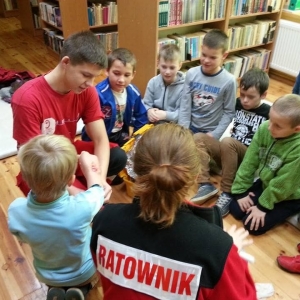 28 października 2013 / Społeczni Instruktorzy Młodzieżowi Polskiego Czerwonego Krzyża - prelekcje w bibliotece.