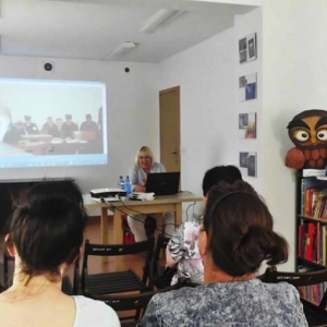 Spotkanie autorskie z dziennikarką Magdą Omilianowicz z bibliotece w Wierzchucinie, 24.05.2016